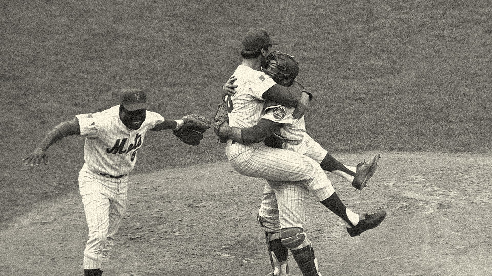New York Mets players celebrate after winning the 1969 World Series. Photo Courtesy of MLB.com