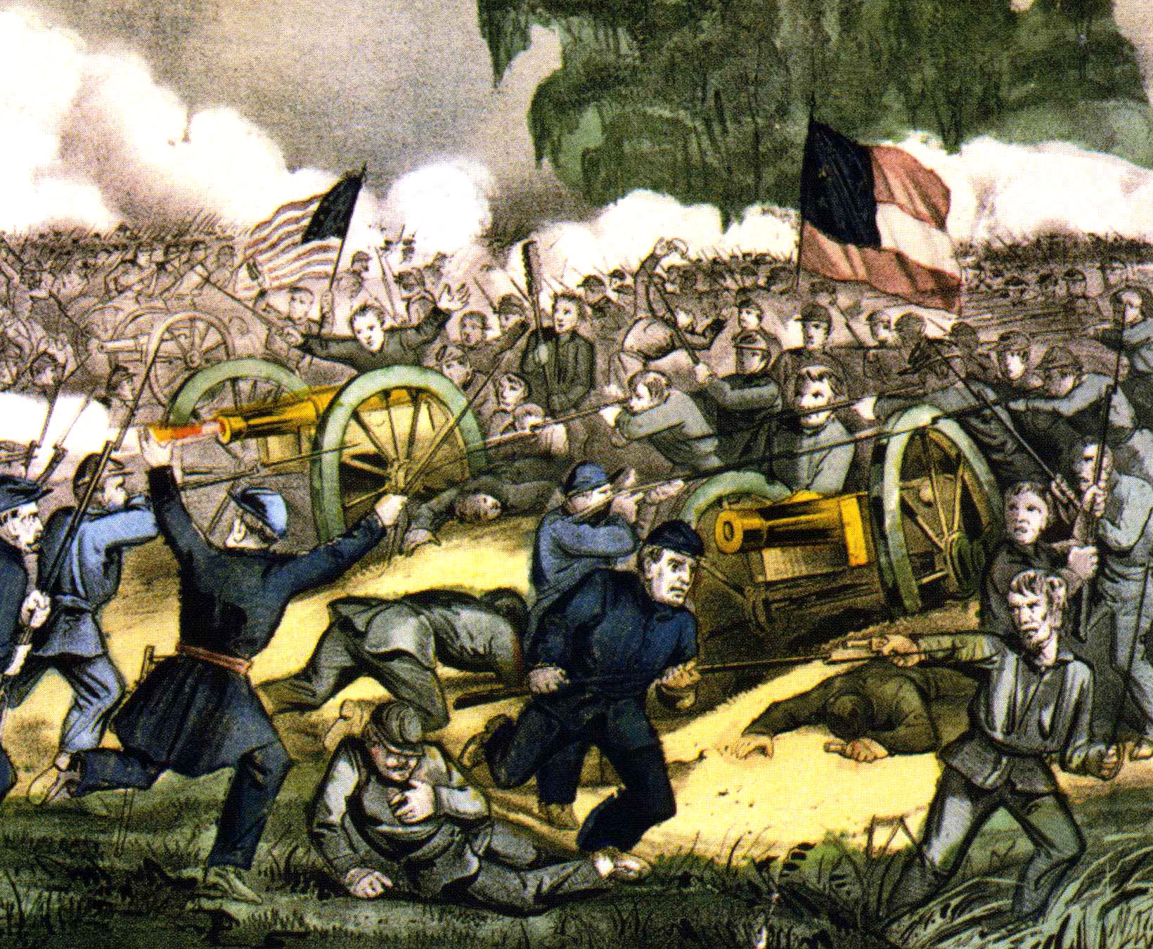 Lee believed that he would never raise his sword against the Union — only in defense of his state — but that changed as the war progressed; most notably when he led an invasion of Pennsylvania in 1863 and suffered a major defeat at Gettysburg (above).