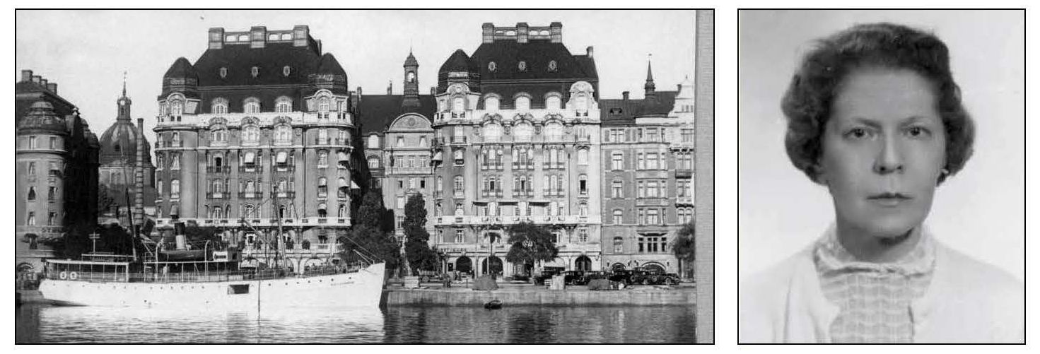 The OSS office in Stockholm, in neutral Sweden, was active in collecting information on the Nazis. Ironically, the office of the German Military Attaché was next door at Strandvägen 7C.  office was next door to the the 