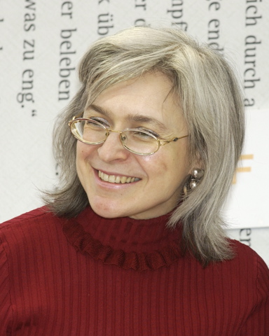Anna Politkovskaya, Photo courtesy Blaues Sofa.
