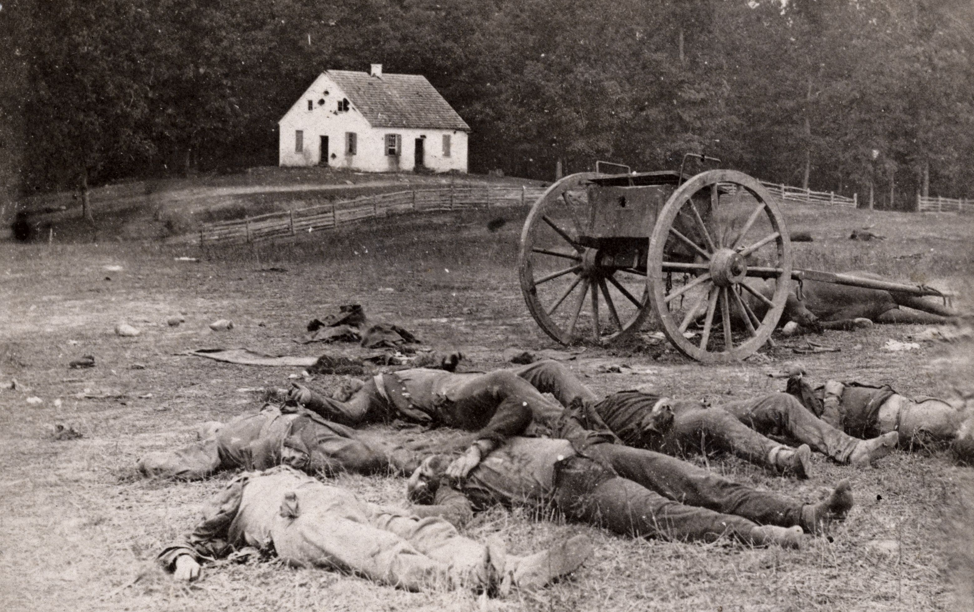 Alexander Gardner's photographs of the dead at Antietam would stun the North.