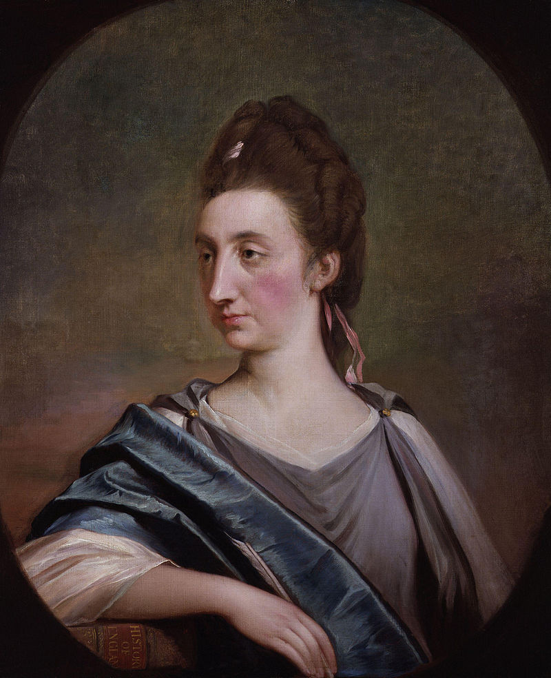 Portrait of Catharine Macaulay by Robert Edge Pine, c. 1785.