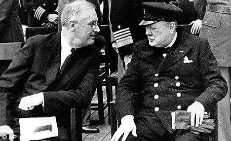 Churchill and Roosevelt at Argentia