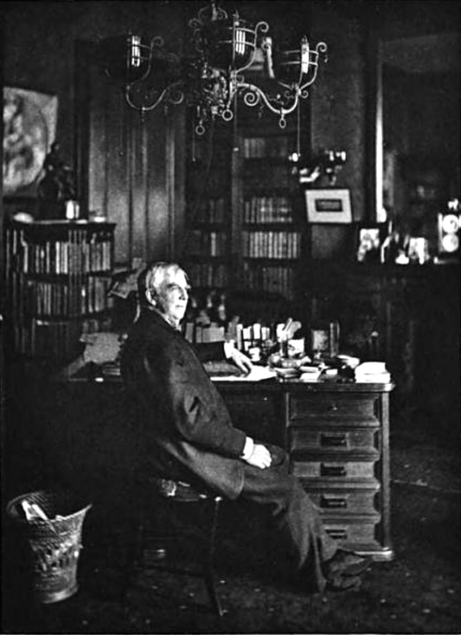 Oliver Wendell Holmes, Sr. in his study