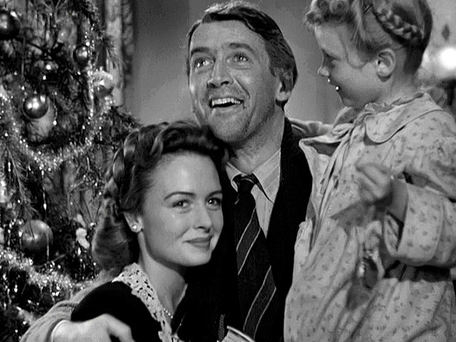 "It's a Wonderful Life" starring James Stewart and Donna Reed remains one of the most popular films ever made.