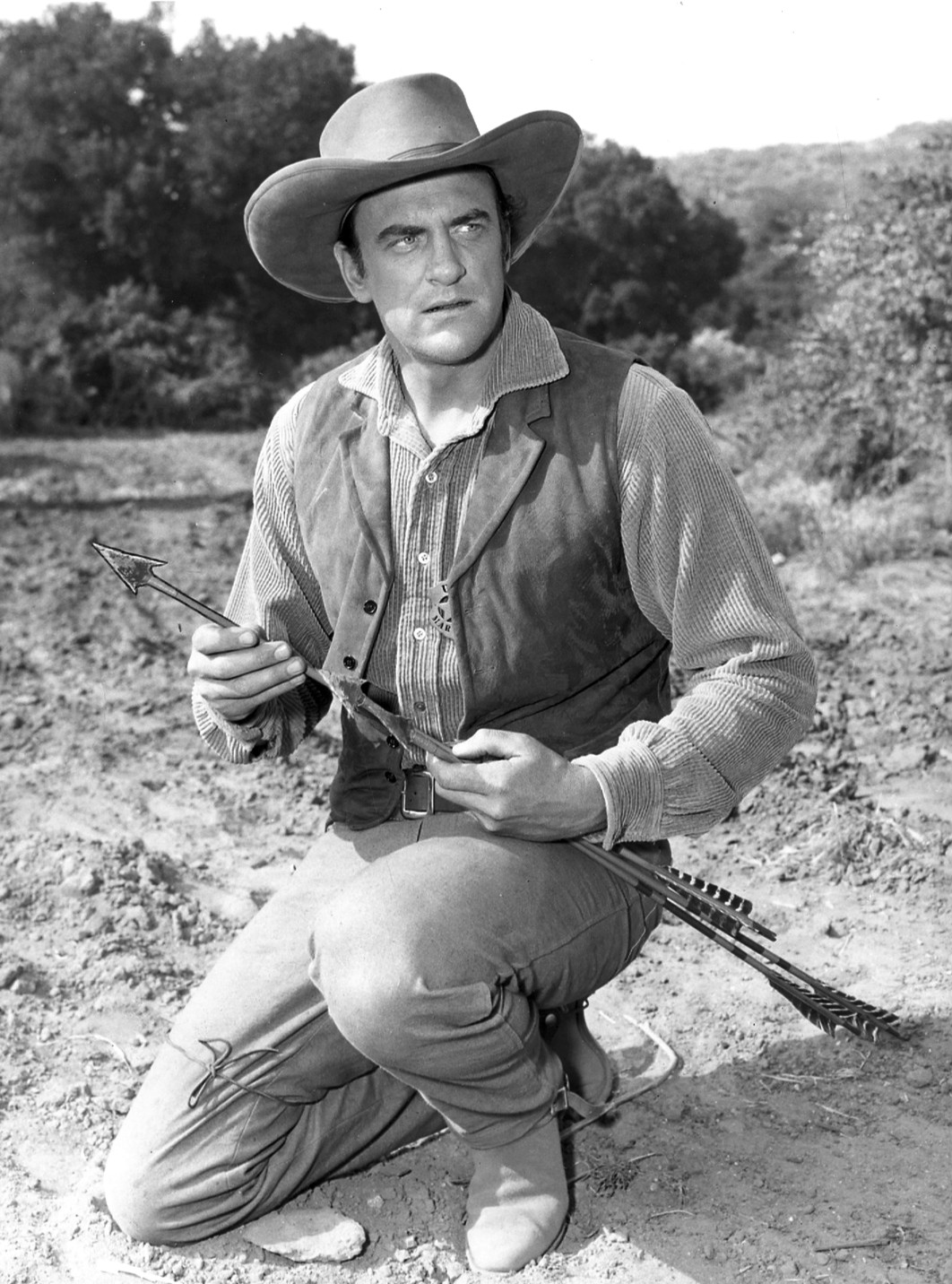 James Arness was badly wounded at Anzio, but survived to star in the television Western, Gunsmoke