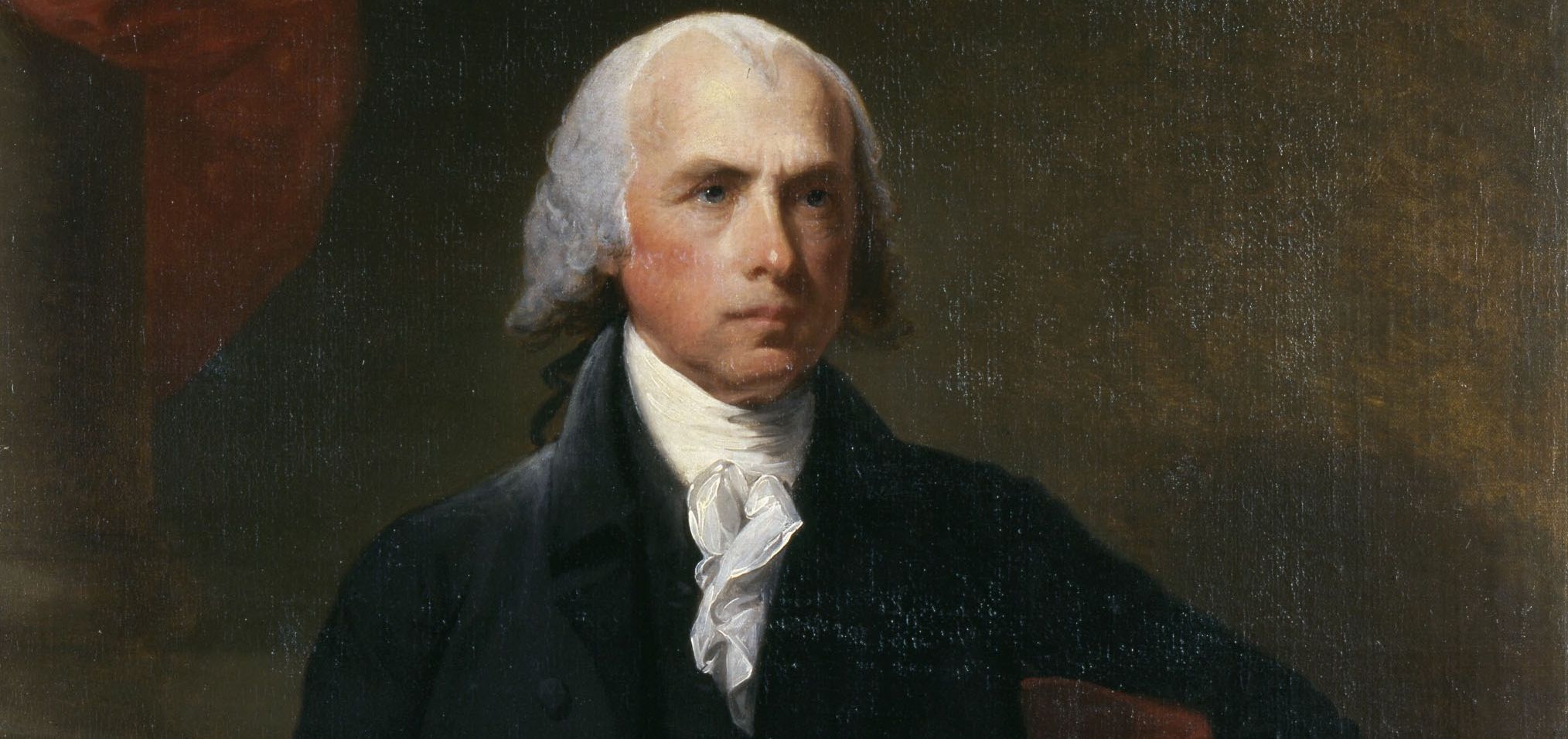 James Madison, painted by Gilbert Stuart, emerged as a leader of the First Congress. Bowdoin College Museum of Art.