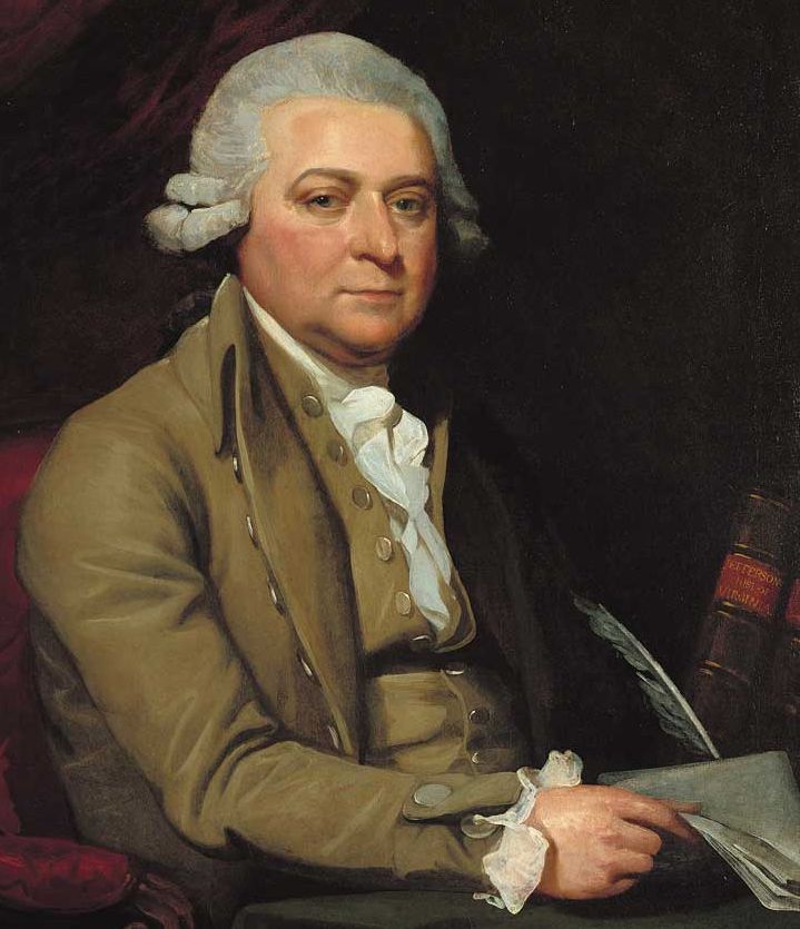 Mather Brown painted John Adams in 1788, a few years after he had insisted in the peace negotiations to end the Revolution that the Ohio territory must belong to the new United States. 