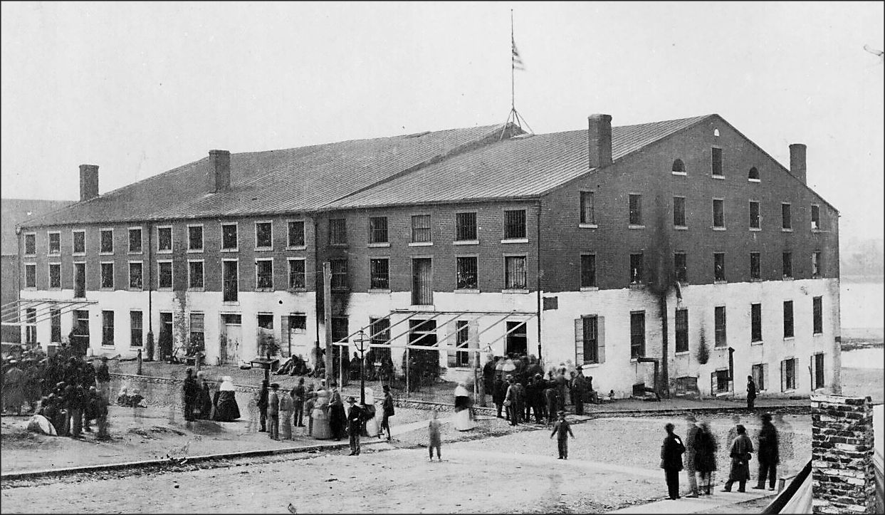 Libby Prison in Richmond was notorious for its overcrowding and difficult conditions in which hundreds of Union prisoners died from disease and malnutrition. Photo by Alexander Gardner, National Archives.
