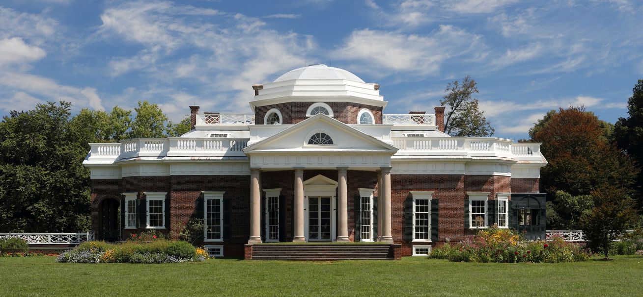 Monticello was the primary plantation of Thomas Jefferson, the third President of the United States, who began designing and building Monticello at age 26 after inheriting land from his father. Located just outside Charlottesville, Virginia, 