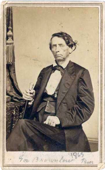William "Parson" Brownlow was arrested by the Confederacy for instigating the burning of bridges in the South. After the War, he would be elected to the Senate from Tennessee. Courtesy Allen County (IN) Public Library.