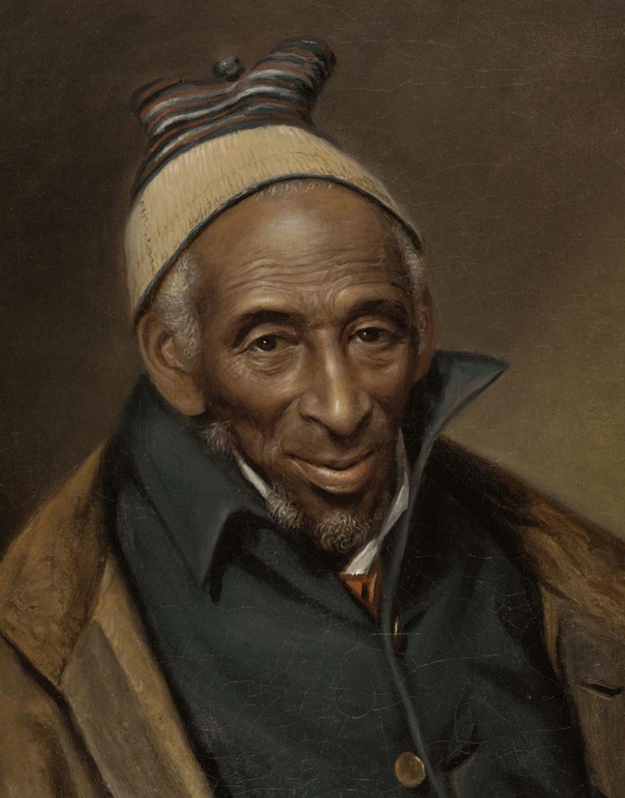 An important recent acquisition of the Philadelphia Museum of Art is the 1819 portrait of Yarrow Mamout by Charles Willson Peale. Mamout an African American Muslim who won his freedom from slavery and was literate in Arabic. A native of Guinea,  Yarrow was “comfortable in his Situation having Bank stock and [he] lives in his own house,” wrote Peale. 