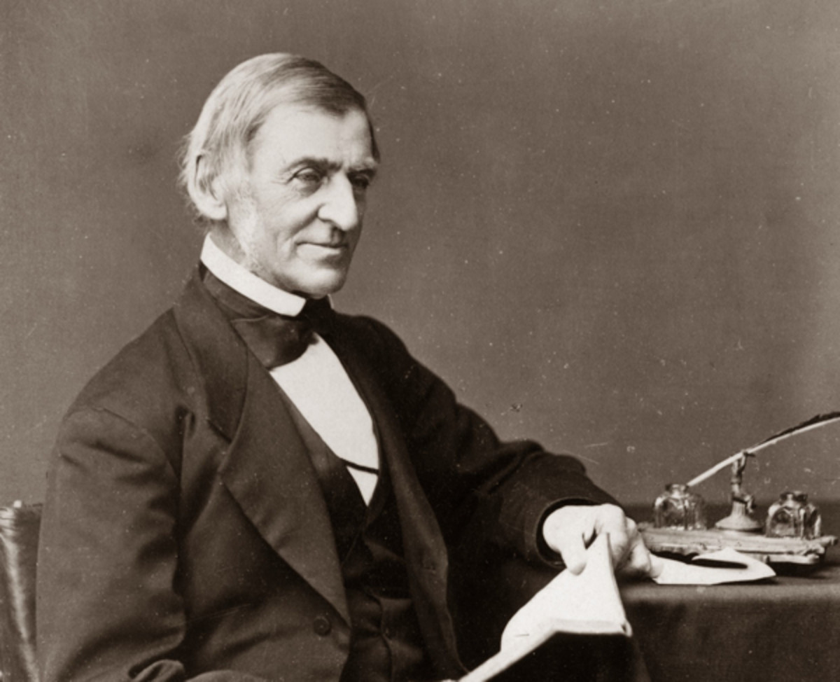 Author and philosopher Ralph Waldo Emerson was a leading professor at Harvard who influenced Holmes.