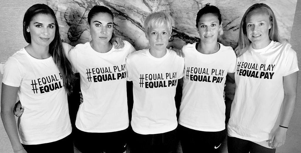 Fifty years after the suite against Time, Inc., women are still fighting for equal pay. Among the most visible are the players on the U.S. women’s soccer team. Photo credit U.S.W.N.T. Players Association