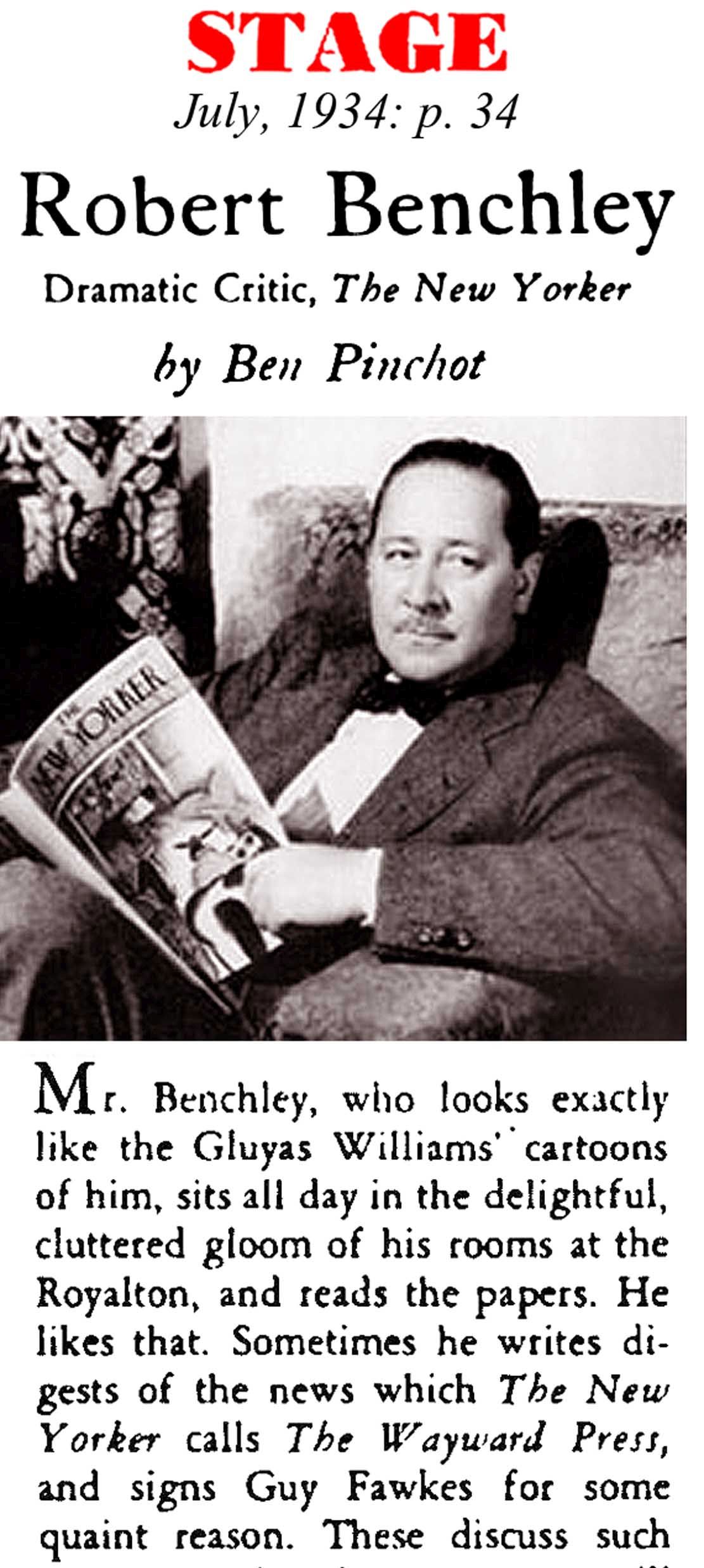 Who Was Robert Benchley