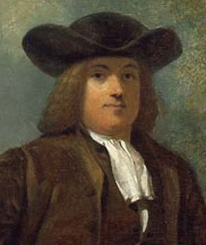 A member of the Religious Society of Friends (Quakers), William Penn welcomed members of all faiths when he founded the colony of Pennsylvania in 1682. His portait by Henry Inman (1832) hangs in Independence National Historical Park.