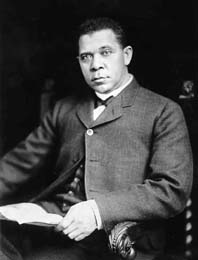 Booker T. Washington attracted the attention of the president of Hampton with his leadership abilities. Tuskegee Institute..