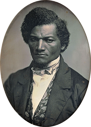 A daguerrotype of Douglass around the time he was asked to talk on "the meaning of the Fourth to the Negro." Art Institute of Chicago.