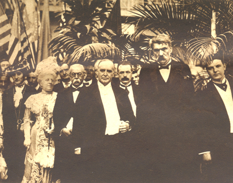 The last posed photograph of McKinley, taken before his speech at the Pan-American Exposition.