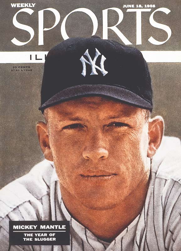 Mickey Mantle on the cover of Sports Illustrated