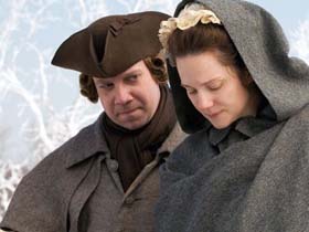 Paul Giamatti and Laura Linney as John and Abigail Adams in HBO's John Adams