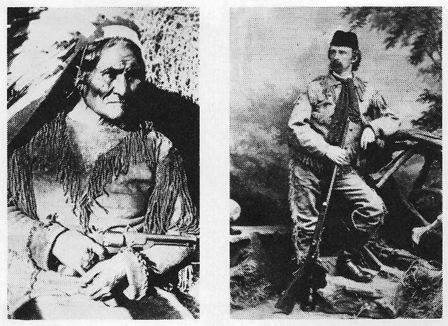 Geronimo and General George A. Custer.