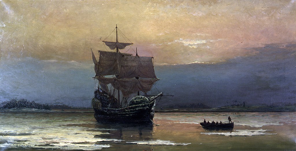 mayflower in plymouth harbor