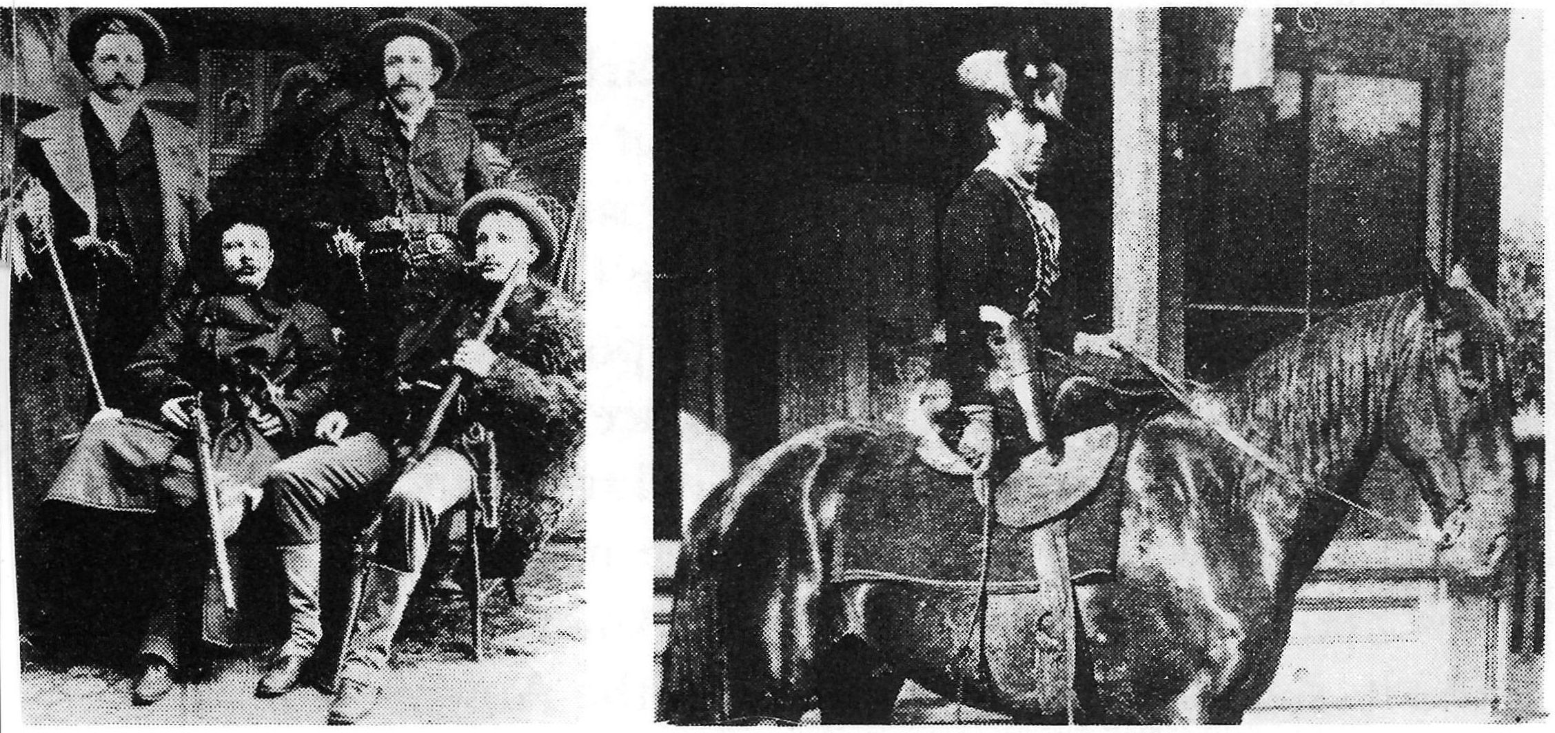 The Jesse James gang, and another notorious outlaw, Belle Starr.