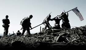 The flag goes up in Clint Eastwood’s new movie.