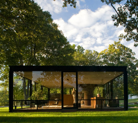 Transparent beauty: Philip Johnson’s Connecticut home.