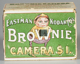 A version of Kodak’s Brownie camera that was sold from 1904 to 1916.