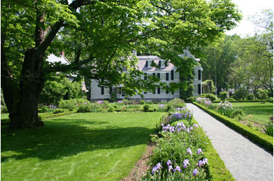 The Old House and garden in Quincy, Massachusetts.