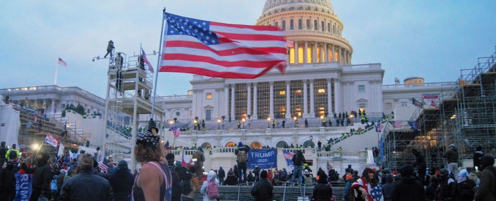 Most of the people who demonstrated at the Capitol were peaceful, the author believes. Photo by Tyler Merbler.