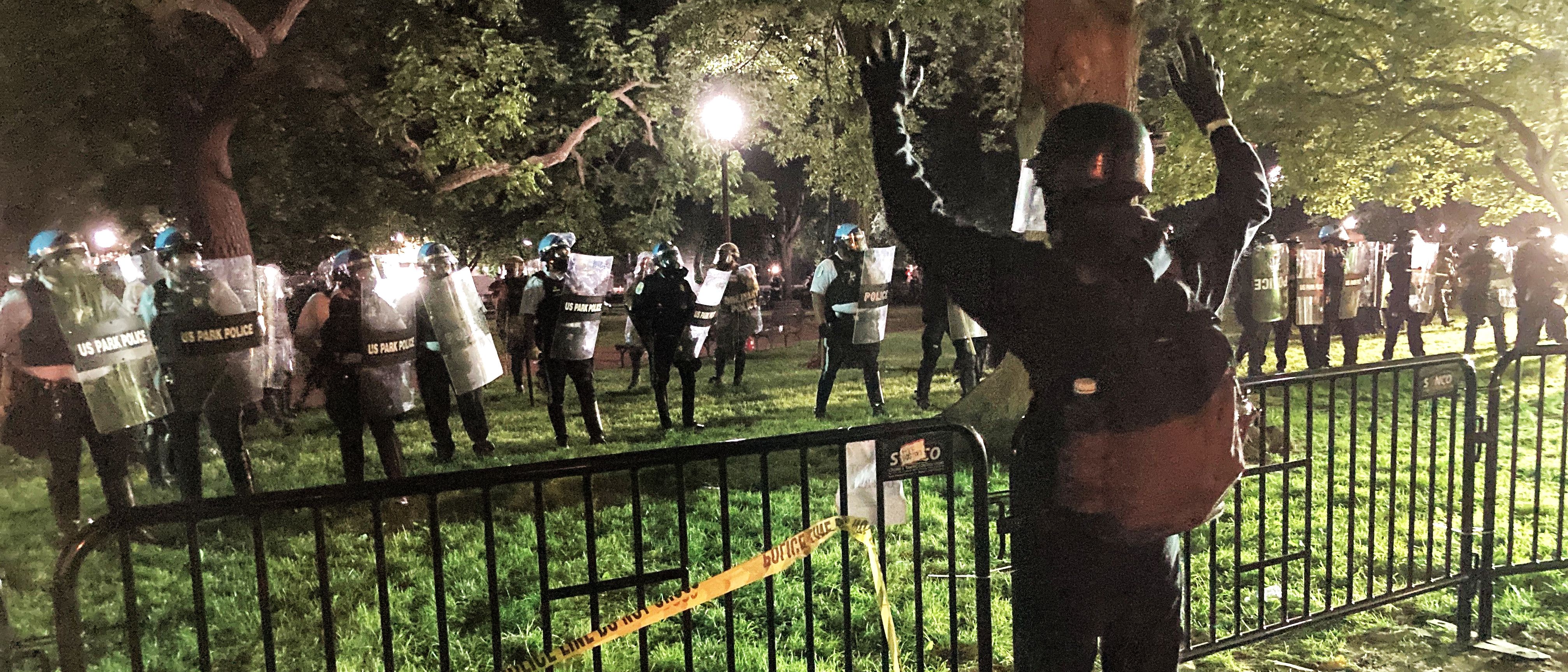 Lafayette Square has long been a place for protest, but the recent vandalism caused the White House to order it closed to the public for now. Tracy Lee.