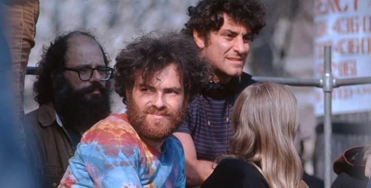 Speakers at the May Day rally included Allen Ginsberg, Jerry Rubin, and Abbie Hoffman. Photo John T. Hill.
