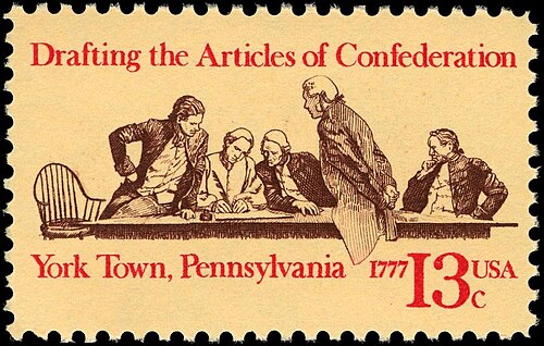 articles of confederation stamp