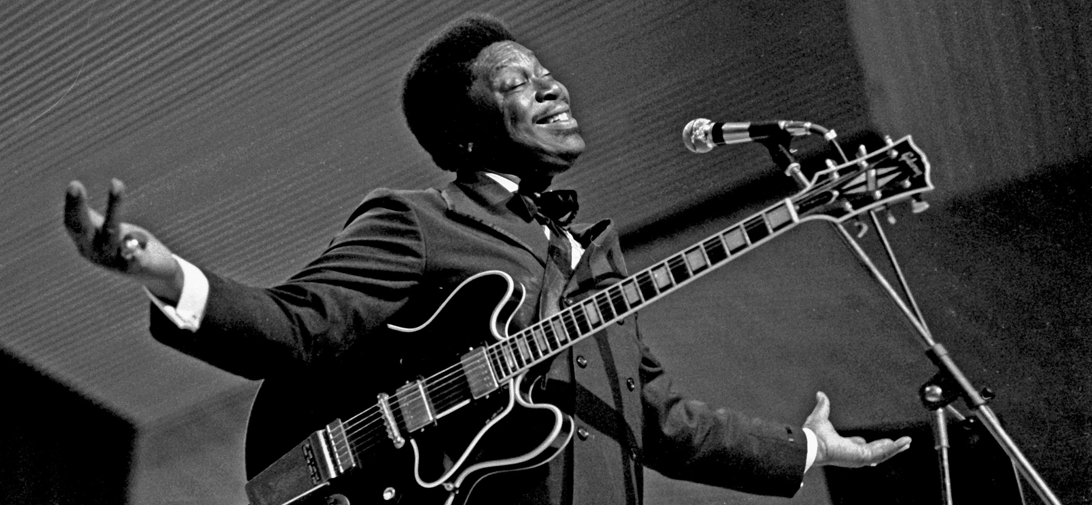 B.B. King played in Hamburg, Germany in 1971. Photo courtesy of Heinrich Klaffs.