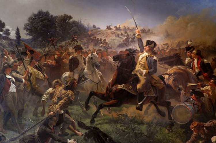 Washington Rallying the Troops at Monmouth by Emanuel Leutze
