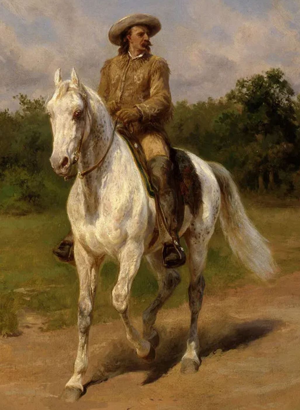 Buffalo Bill painted by Rosa Bonheur.