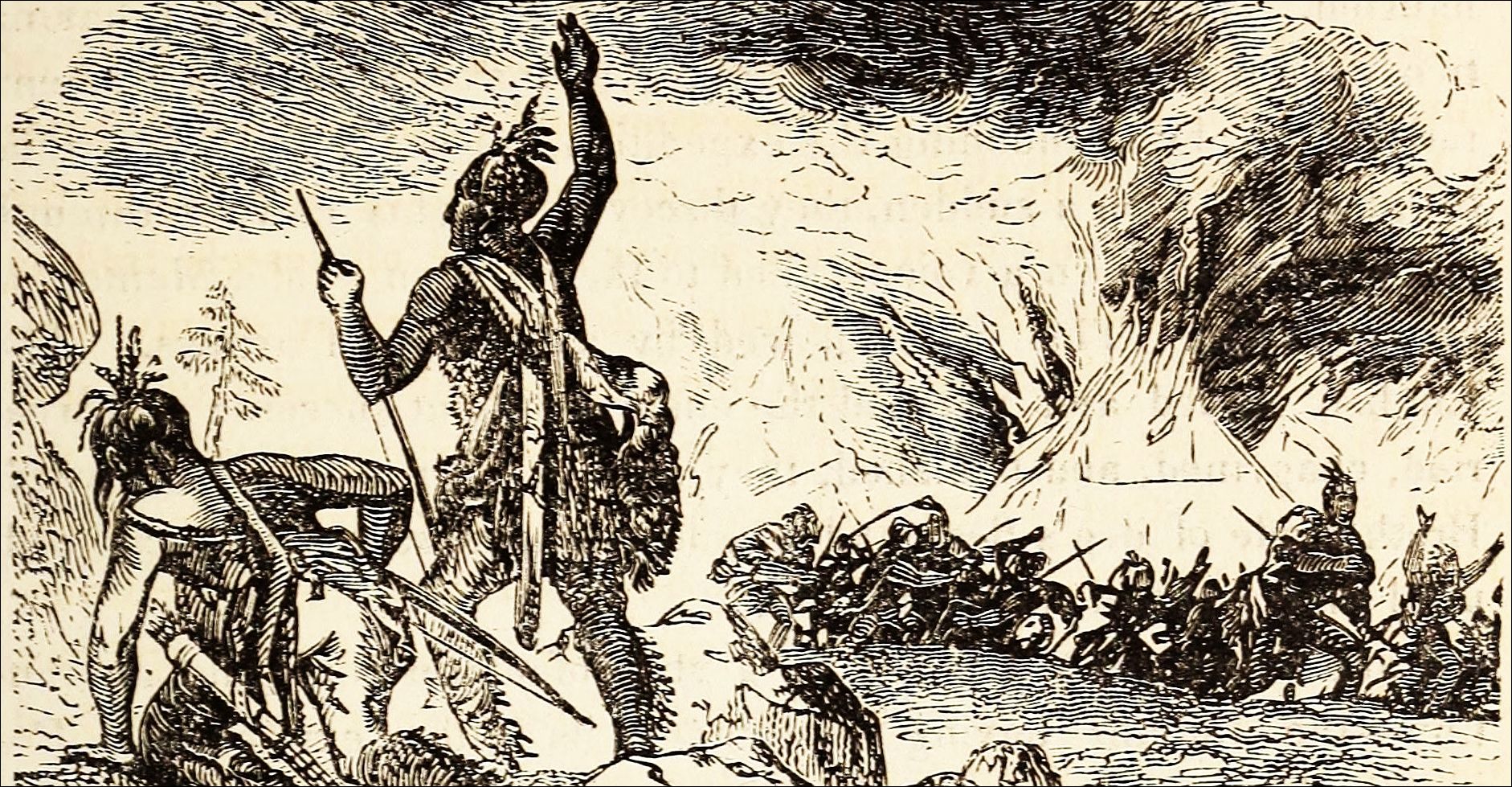 Sir Ralph Lane ordered the Secotan village of Aquascogoc burned in retaliation for the theft of  silver cup. The Secotan launched attacks on the subsequent English settlement at Roanoke and probably drove the colonists to move to the safer area controlled by the Croatoans.