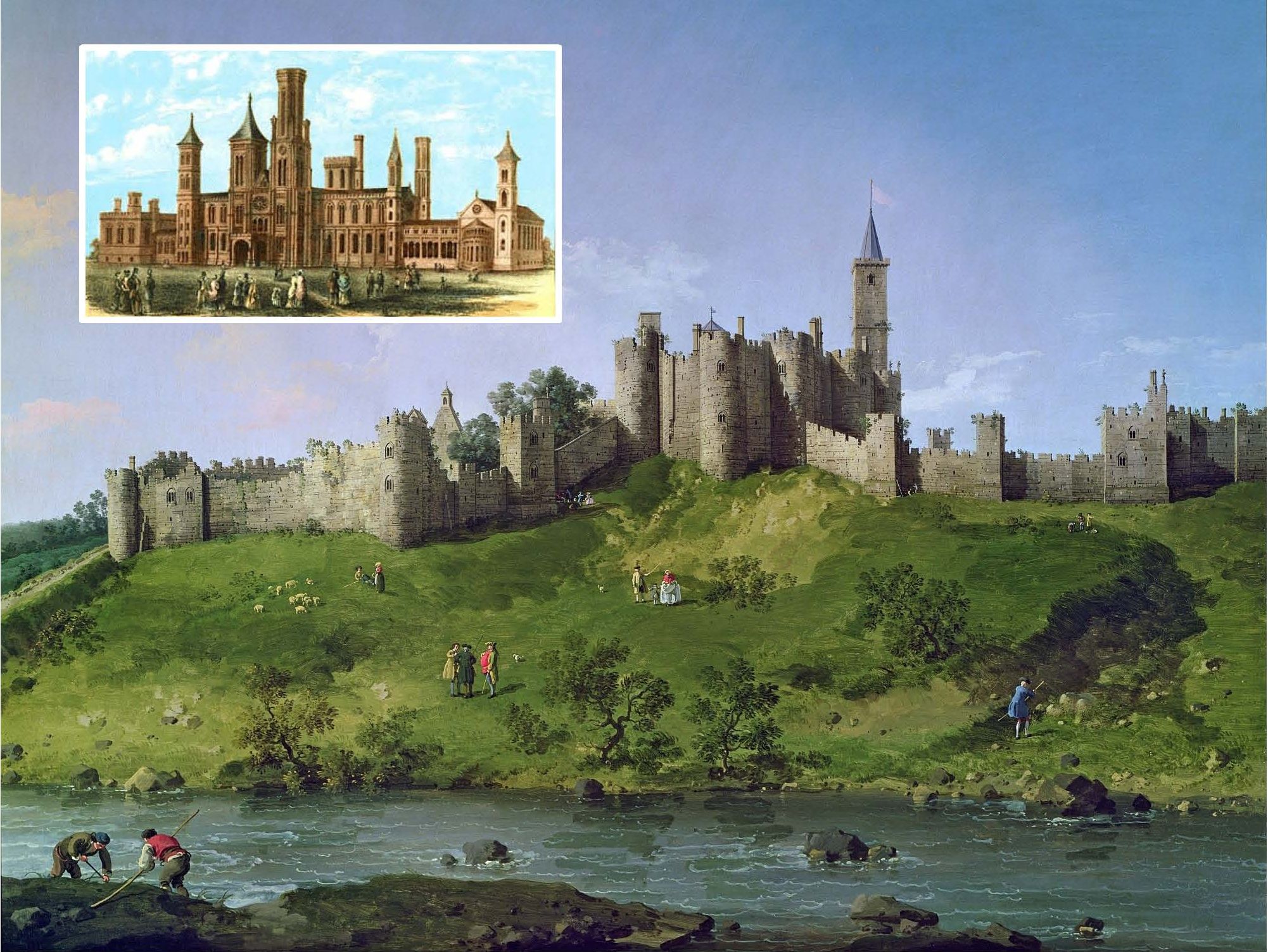 Alnwick Castle by Caneletto