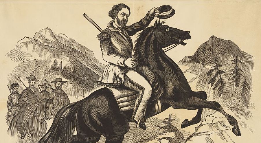 Fremont's five expeditions in the West earned him the name "The Pathfinder" and made him one of the most famous people in America.