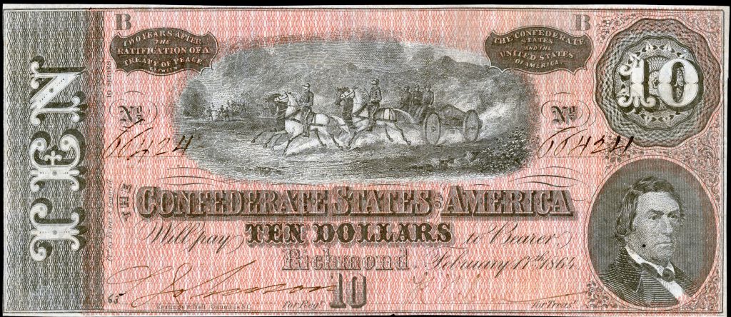 Confederate $10 bill