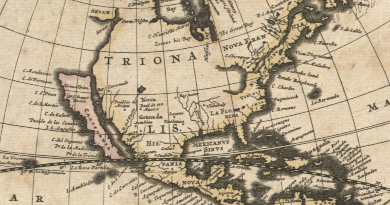 Like many other cartographers of the day, Goos depicted California as an island.
