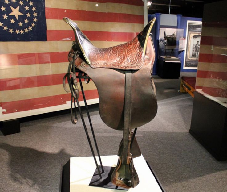 Gen. Grant's saddle is kept at the U.S. Quartermaster Museum at Ft. Lee, named for Grant's nemesis, Robert E. Lee.