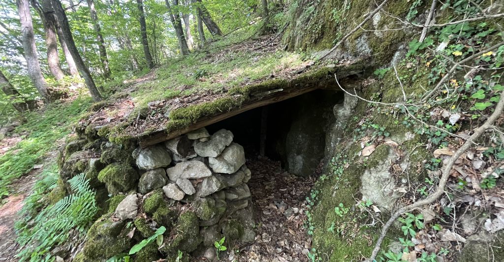 German army shelter on Mount  Montello