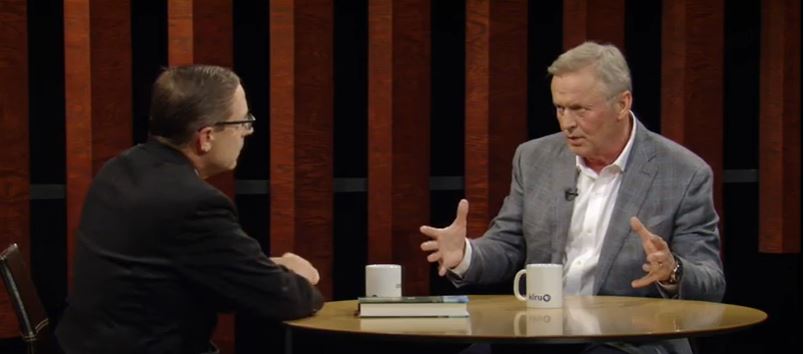 Author John Grisham advocates for the Innocence Project and similar groups. Courtesy Overheard with Evan Smith (PBS).