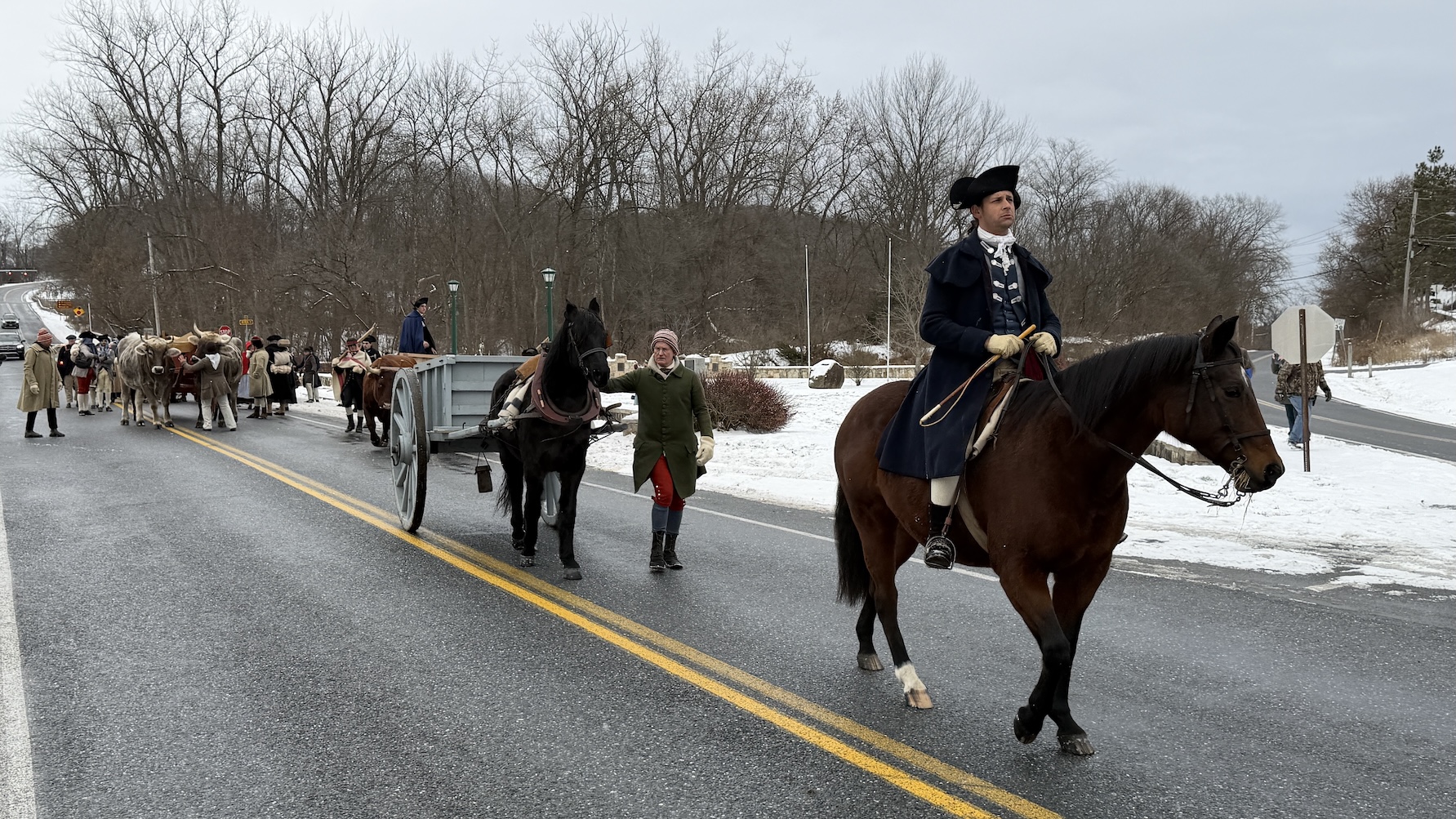 The train moves away from Ticonderoga.