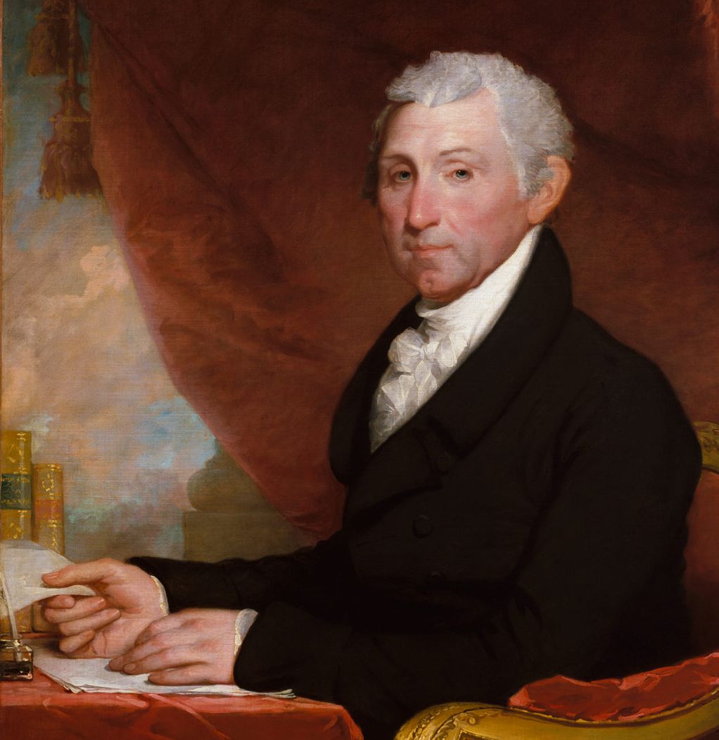 The fifth president of the United States, James Monroe, borrowed money from White House furniture funds, apparently to fund travel which was not covered by governmental allowances at the time. Gilbert Stuart's portrait of Monroe is in the Metropolitan Museum.