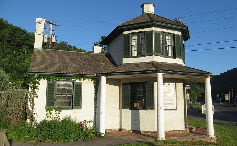 The LaVale Toll House, built in 1833, was the first toll gate house on the old National Road, the turnpike that stretched from Cumberland to Ohio and eventually Indiana.